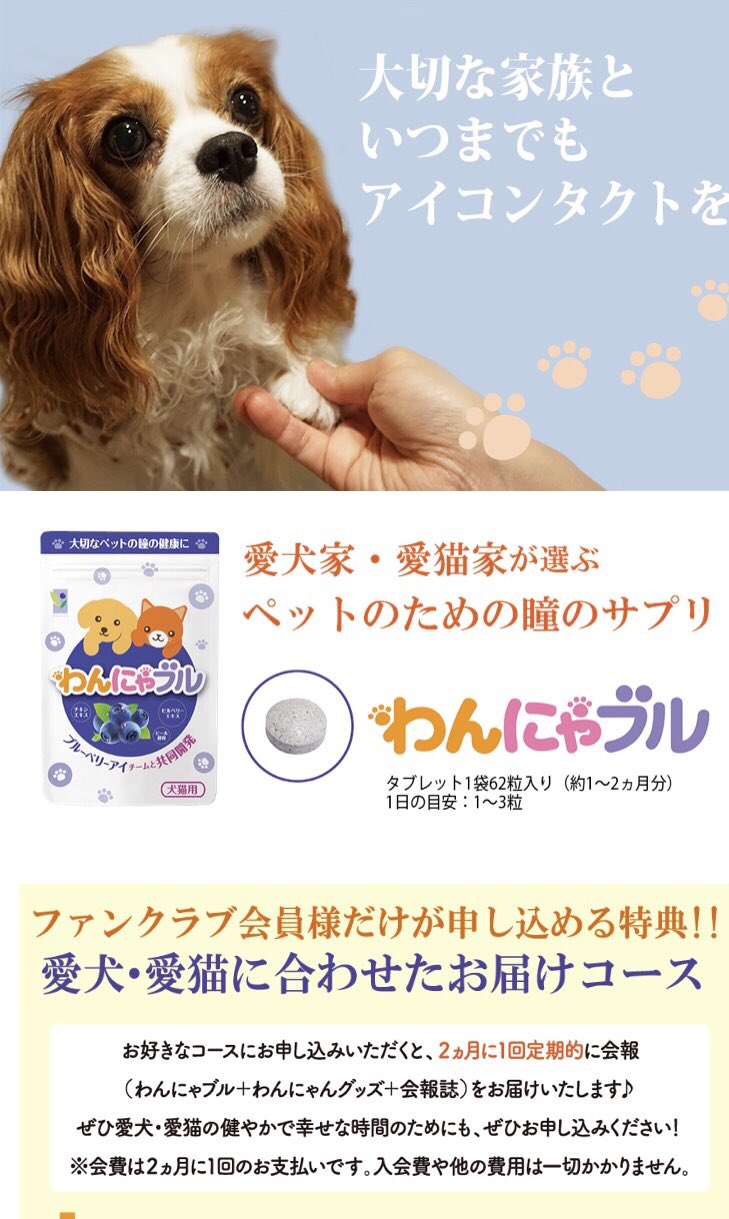 Akky ねねの愛用の わんにゃブル 看板犬に採用されました すみません 嬉しくて自慢しちゃった 親バカです まだ試されて無いかたはぜひ ファンクラブ入会でお試しもらえます お届けコースには嬉しいグッズも付いて Akky ねねの愛用の わんにゃブル 看板犬に採用されました すみません 嬉しくて自慢しちゃった 親バカです まだ試されて無いかたはぜひ ファンクラブ入会でお試しもらえます お届けコースには嬉しいグッズも付いて