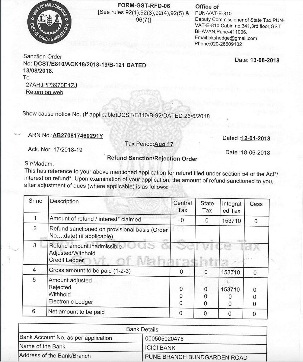 TweetVarunP's tweet photo. @MIB_India @IncomeTaxIndia @arunjaitley @FinMinIndia Dear Sir,I'm an honest taxpayer,my startup works with US clients &amp; earns foreign remittance for India.I was asked by GST department to pay IGST that they'll refund later but I got 0 as return.Instead of penalizing HDFC bank,i'm being harrased. Is it #DigitalIndia or #CorruptIndia https://t.co/gCJLM21y0v