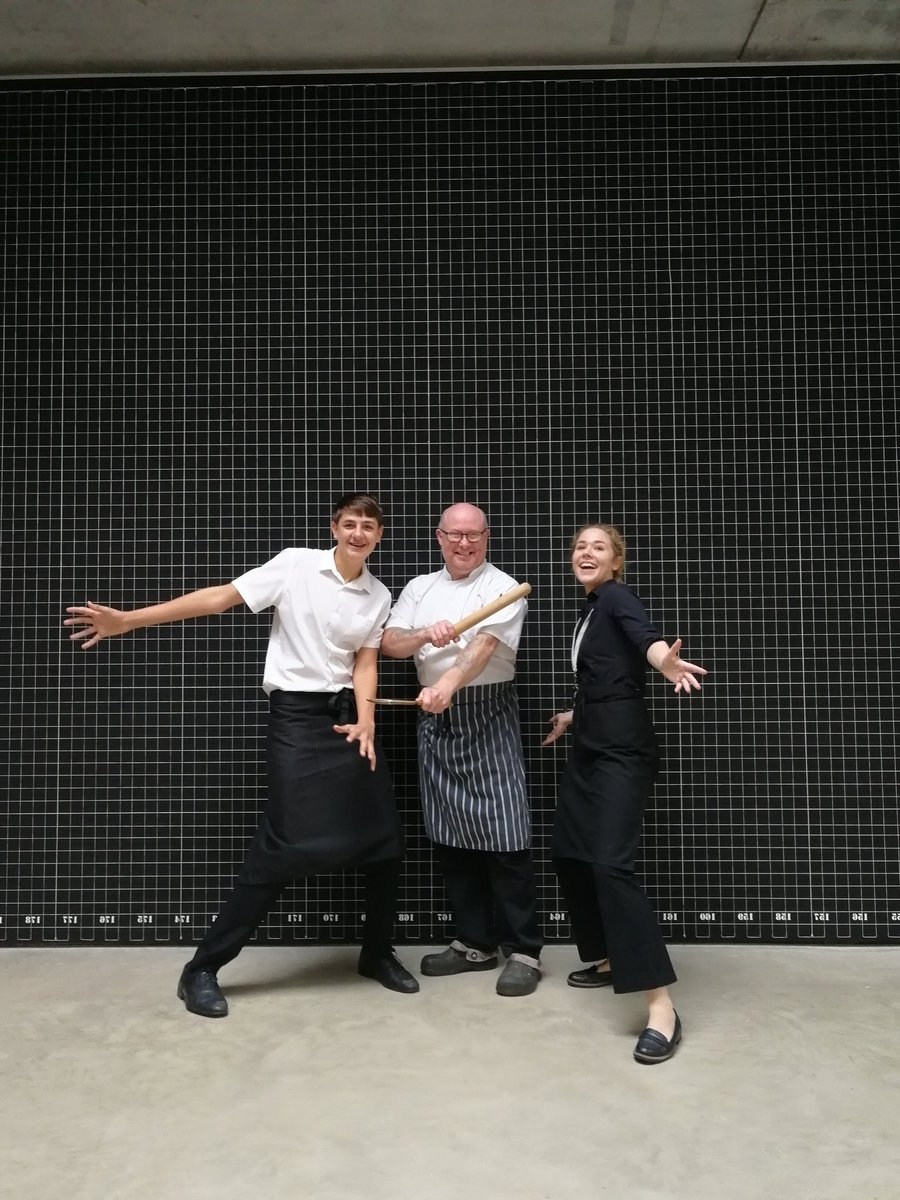 Webbesrye's tweet image. #Webbes in #Space. Our cafe staff in art! @jerwoodgallery