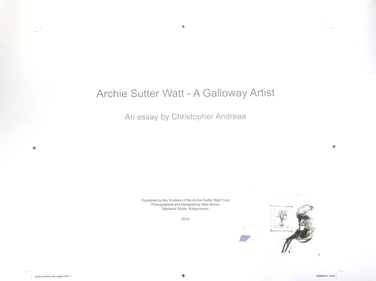gracefieldarts's tweet photo. Looking forward to seeing the upcoming publication of '' #ArchieSutterWatt - A Galloway Artist'' #ArchieSutterWattTrust #photography @MikeBolam #AlbaPrinters #painter #DumfriesandGalloway @gracefieldarts @DG_Unlimited https://t.co/7Tu53F45qv