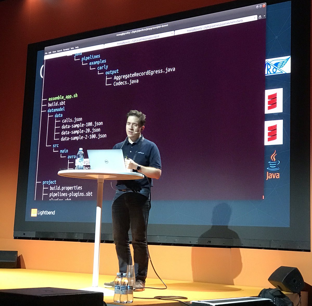 vorobjeff's tweet photo. All these demos - best part of the day! Here’s one by @maasg on the session of Architecting Fast Data Applications. #Techarchday #lightbend #akka #scala #kubernetes #kafka https://t.co/VUM8l5ZSc2