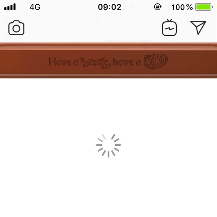 KITKAT's tweet image. Have a break. #InstagramDown