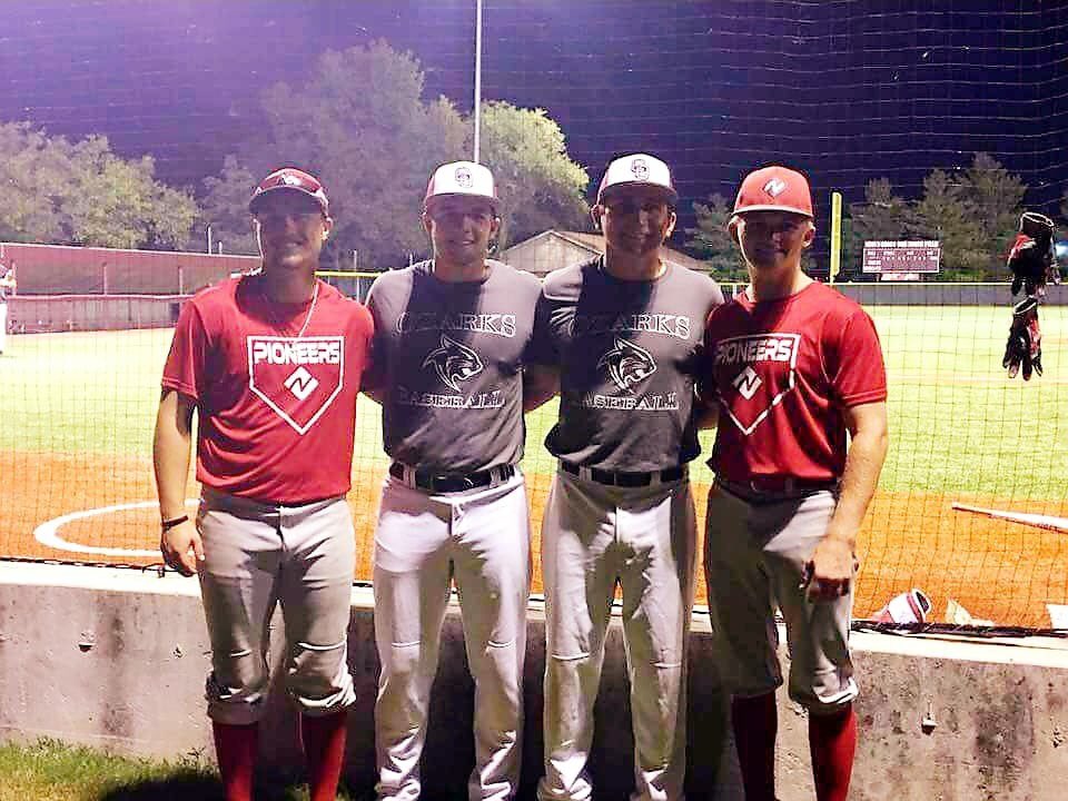 MansfieldBasebl's tweet photo. The Lions were well represented in the North Arkansas vs. C of O game Tuesday night.  Way to go Crayton Henry, Devin Kingery, Sean Neal, and Jonah Williamson.
#OnceALionAlwaysALion #LionPride https://t.co/gKlDs2sHGA