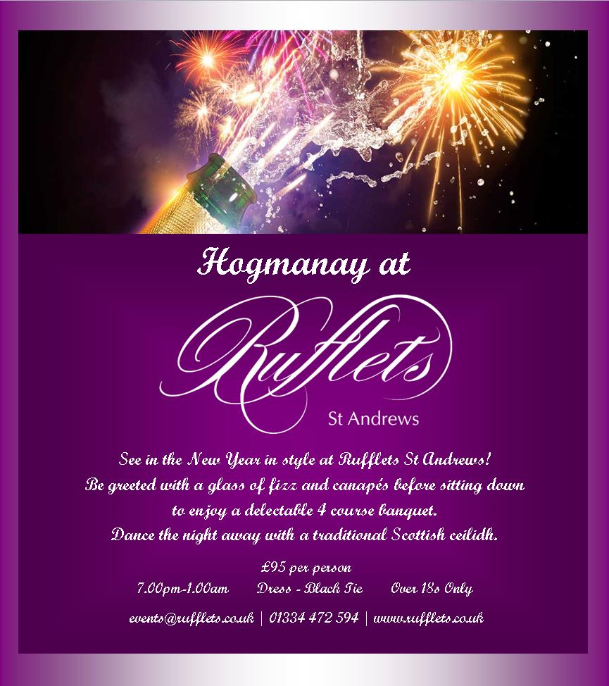 Rufflets_Hotel's tweet photo. Who's thinking about #Hogmanay then?! Lots of people it turns out... Our New Year dinner and #ceilidh is filling fast. Call or email the Events Team for more information #festive #standrews #rufflets πΎπ https://t.co/DI0PaxmAVk