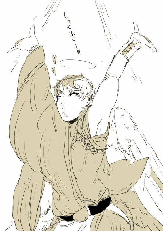天使コスのようなパロのような⚠️二年前くらいに描いたやつ発掘👼 
