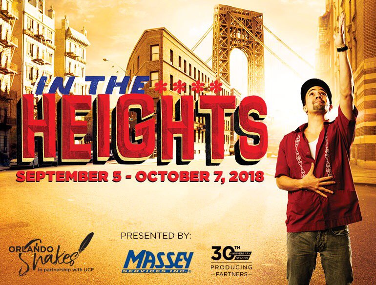 ✨LIGHTS UP ON WASHINGTON HEIGHTS✨
One. Week. Left. Closing October 7th. 
Come see a show that has been impacting our community, brought to life by a fiercely talented cast...
orlandoshakes.secure.force.com/ticket/#detail…
🎶🎭✨🇩🇴🇵🇷🇲🇽🇨🇺
#InTheHeightsOST #PacienciaYFe
#Familia #LatinxTheatre