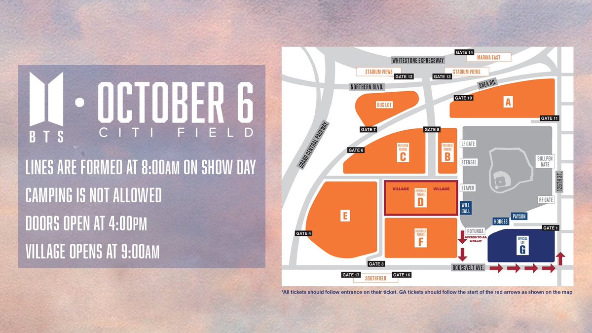 Citi Field Seating Chart Concert Bts