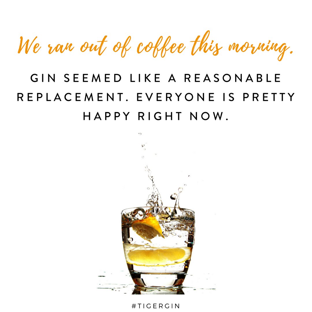 TheTigerGin's tweet photo. Who needs coffee when there is Gin! ☕ 🍸 😊 #gin #TigerGin https://t.co/V6O0khMVu2