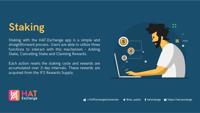 HAT_Exchange's tweet photo. Have you started staking your HAT tokens yet. Download the beta apps for your preferred platform from the HAT website here: https://t.co/g5yJ2kYAnc https://t.co/eZY7pDXO6c
