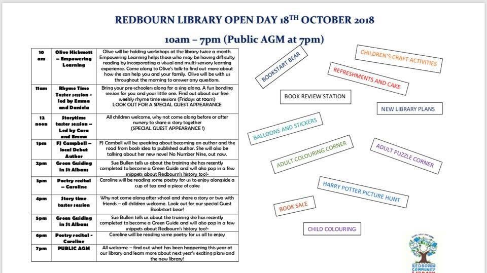 RedbournLibrary's tweet photo. @redbournvillage @harpendenwriter @TheOfficialJVS @Redbourn_Parish @WGC_Central_Lib @harpendentrust @radioverulam @3CR @StAlbansLibrary @stalbanslife #hertslibs https://t.co/mGwkmQO7Pv