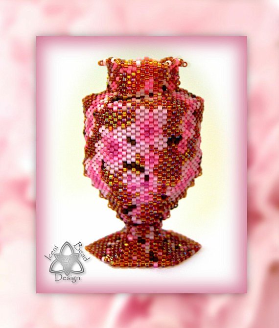 Chris Barker On Twitter Beaded Vase Pattern Sakura Peyote