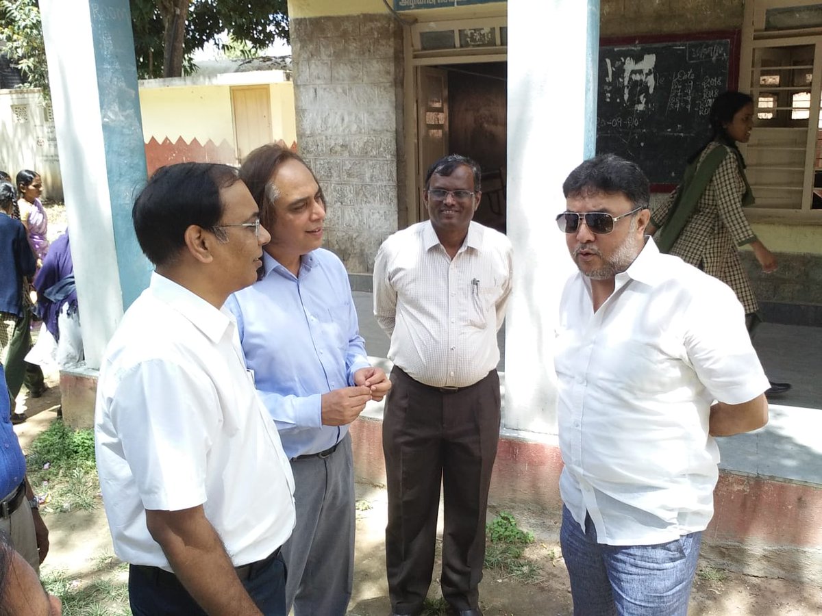BbmpRoshini's tweet photo. Inspection of campus facilities of Cleveland Town BBMP School today... https://t.co/2gGGTifnFz