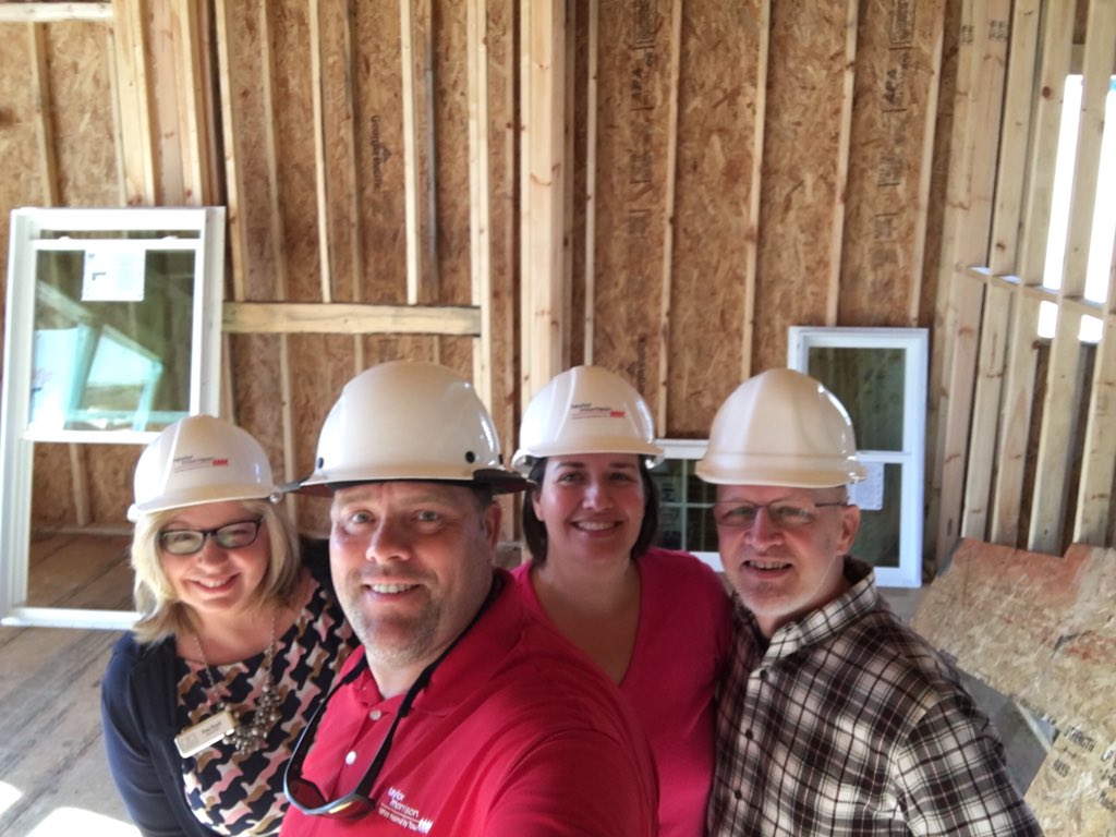 At the site with our new home!  #BarryTheBuilder
