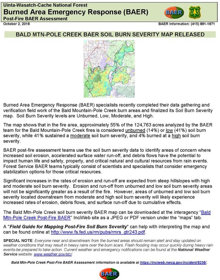 Info_CIIMT1's tweet photo. #uwcnf FOREST SERVICE BURNED AREA EMERGENCY RESPONSE (BAER) TEAM BEGINS BALD MOUNTAIN-POLE CREEK POST-FIRE ASSESSMENT https://t.co/d4HfqIKaLU