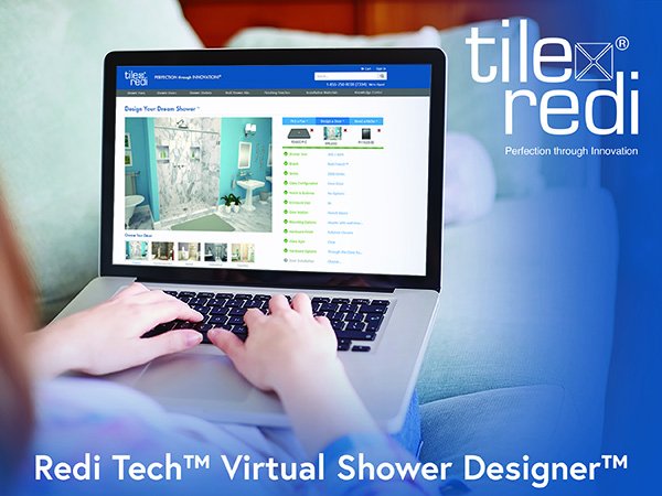 TileRedi's tweet photo. Ever wish that you can completely redesign your bathroom and shop for all products from the comfort of your couch? Well, Tile Redi allows you to do just that with their new technology - Redi Tech Virtual Shower Designer! #reditech #tileredi https://t.co/BpyS6SkluN