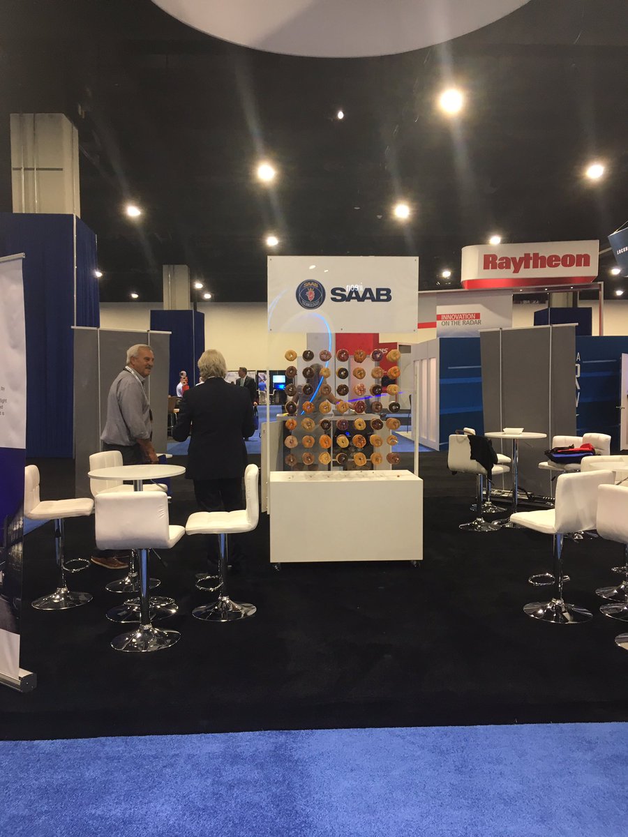 productionassoc's tweet photo. Stopped by to see our colleagues in action @shepard_av @ShepardExpo and found a brilliant idea to share - this booth is serving up @dunkindonuts this am - fun way to invite attendees to their booth! @ATCA_now https://t.co/06SjGz4IB1