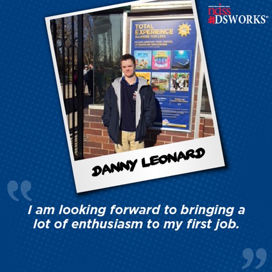 NDSS's tweet photo. Danny works at the Detroit Zoo as the Guest Relations Assistant! With the help of our fantastic affiliate in Southeast Michigan, the Down Syndrome Guild of Southeast Michigan, and Mi Work Matters, Danny is now showing the world 🌎 he is ready, willing and able to work! #DSWORKS https://t.co/WBwDEeOC64
