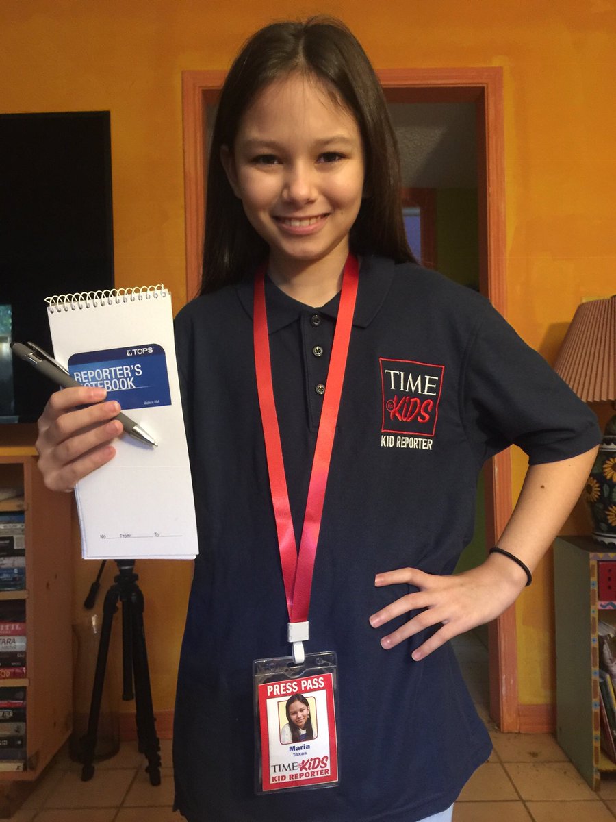 MarielS1115's tweet photo. Ready to report for @timeforkids! https://t.co/ddCPKEebp3