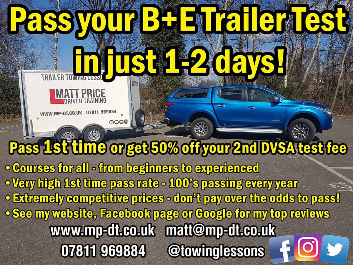 mpdrivetraining's tweet photo. #TrailerLicence #TowingCourses #TrailerTraining #trailer #Towing #trailerlessons #towinglessons #racecar #farm #agriculture #equine #horsetrailer #horse #cartransport #Guildford #farnborough #Woking #farnham #Surrey #hampshire #berkshire #sussex #BEtest #licence #BE https://t.co/cloLPqdql4