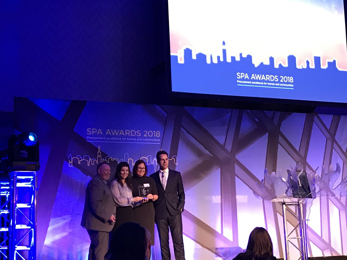 Scottish Procurement Alliance (SPA) (@scottishprocure) on Twitter photo Congratulations to winners <a href="/EildonHousing/">Eildon Housing</a> and <a href="/LtdHart/">Hart Builders (Edin) Ltd - Trades & Labour</a>! #CommunityBenefit #SPA18Awards Congratulations to winners <a href="/EildonHousing/">Eildon Housing</a> and <a href="/LtdHart/">Hart Builders (Edin) Ltd - Trades & Labour</a>! #CommunityBenefit #SPA18Awards