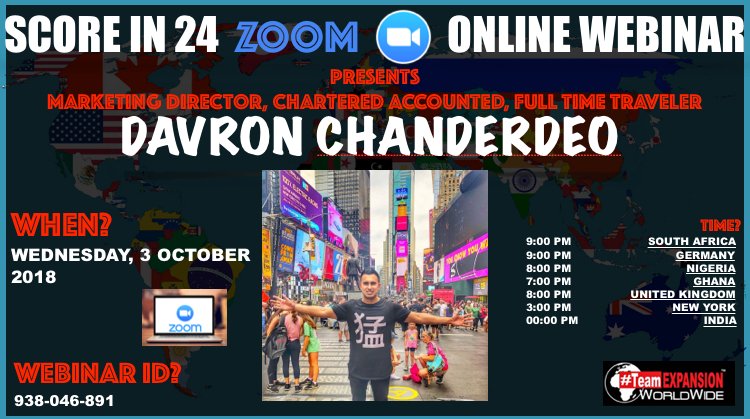 networking_bae's tweet image. 🚨 *WEDNESDAY NIGHT*
For the Webinar at 9:00 PM South Africa time zone
Here is the webinar Link:

⏰ *_9:00 PM_*
Registration URL: Please click the link below to join the webinar:
zoom.us/j/938046891
👇 *_OR_* 👇
Go to AppStore or Playstore &amp;amp; download: ZOOM