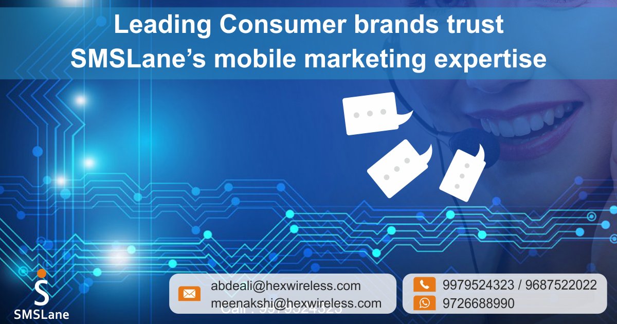 smslane's tweet photo. #BulkSMS #OTP #TransactionalSMS #Marketing #Branding #Promoting #SmartSMS #HighROI #Twowaymessaging #LongCode #ShortCode https://t.co/hMquvrL6DZ