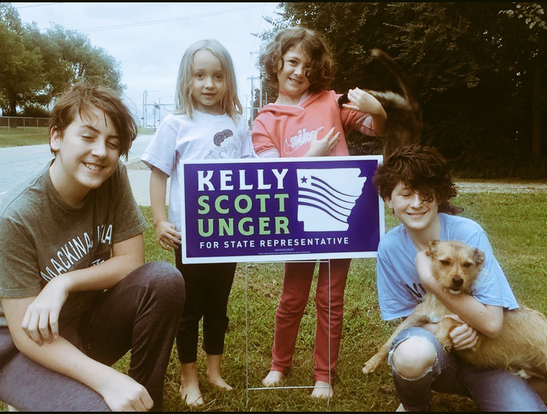 KellyScottUnger's tweet photo. Hope my boss is okay with my tardiness today...I had signs to deliver! Let me know if I can add you to our list!! #Kellyfor87 https://t.co/UuyeIaMt35