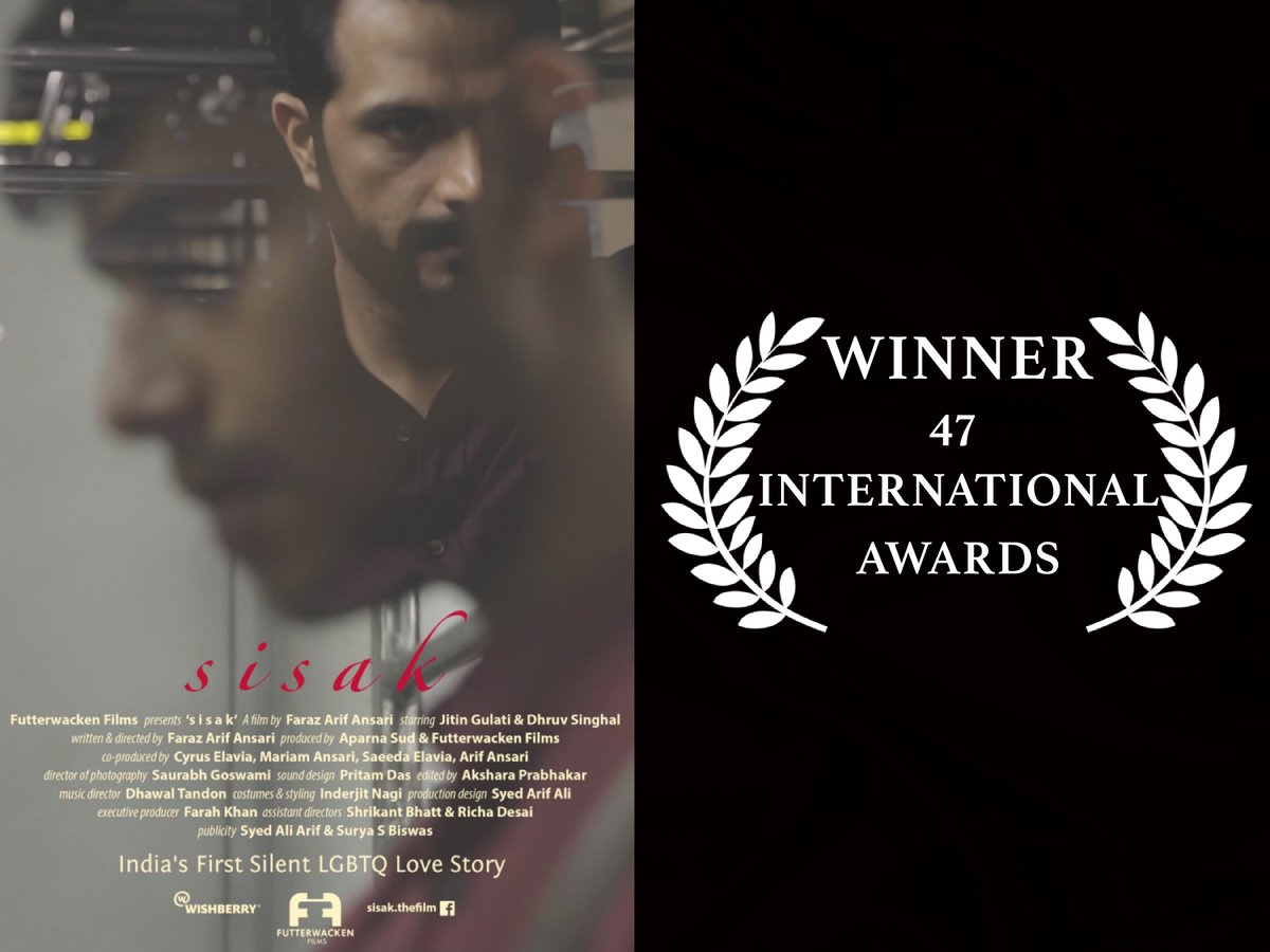 PyaarFaraz's tweet photo. In other news, #SisakTheFilm won its 46th &amp; 47th award yesterday all the way in LA! 💖 We are 47 International Awards old today! BEST INTERNATIONAL SHORT &amp; BEST OF THE FEST Award at the wonderful The Chico Independent Film Festival!!! 🌈🤩💫💖🌟 #LGBT #LGBTQ #LoveWins #GayCinema https://t.co/Um0suYNXKa