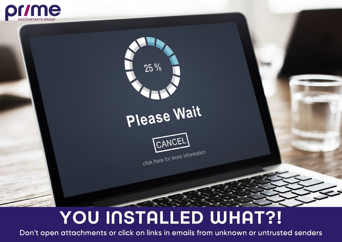 PrimeCharAccnts's tweet image. Not all attachments and links sent via email are safe, which is why you should never open those sent by unknown senders. Being cautious online will help to keep your data safe. #CyberSecurityMonth