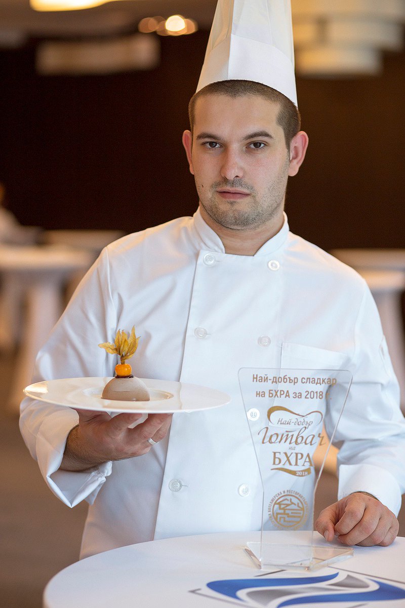InterHCTS's tweet image. We want to share with you the #joy and #congratulate the #PastryChef of @InterHCTS - Chef Yordan Petrov, awarded in the #Competition "Cook of the Year" category "The BHRA`s best Pastry Chef 2018"! #Congratulations ! We're proud of you!