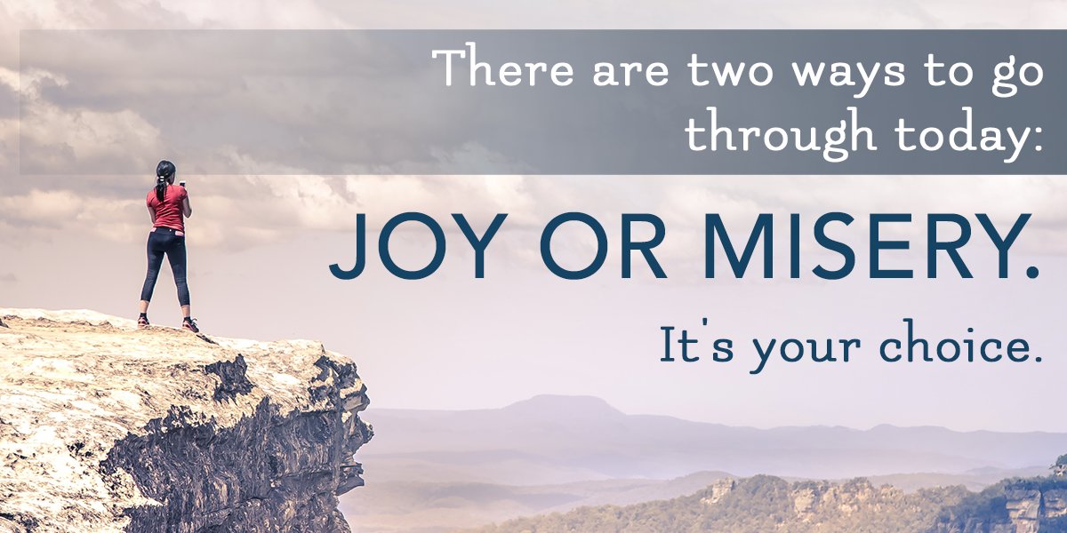 CyWakeman's tweet photo. Whatever comes your way, choose to go through it with joy. Since we cannot control every situation or circumstance, the only thing we can control is how we react. https://t.co/jZ0OOwXOHx
