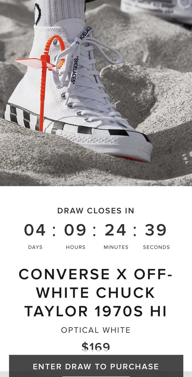 off white converse end raffle