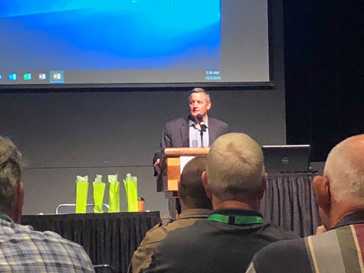 Congressman Bruce Westerman addressing the opening session of the Arkansas Forestry Association annual meeting in Hot Springs.
