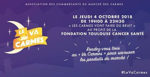 Ce soir, soirée #LeVaCarmes, avec bons produits et musique, au Marché des Carmes #Toulouse ! 🎶
➡️ bit.ly/2DThg7c
#visiteztoulouse