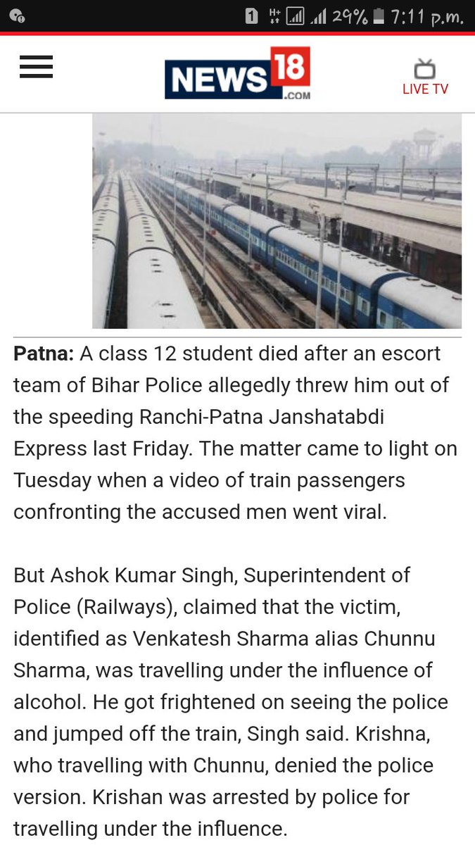 kmrnav807's tweet photo. Shame on you RPF- INDIAN RAILWAYS
don't make excuse. https://t.co/JM5HdwDmUw