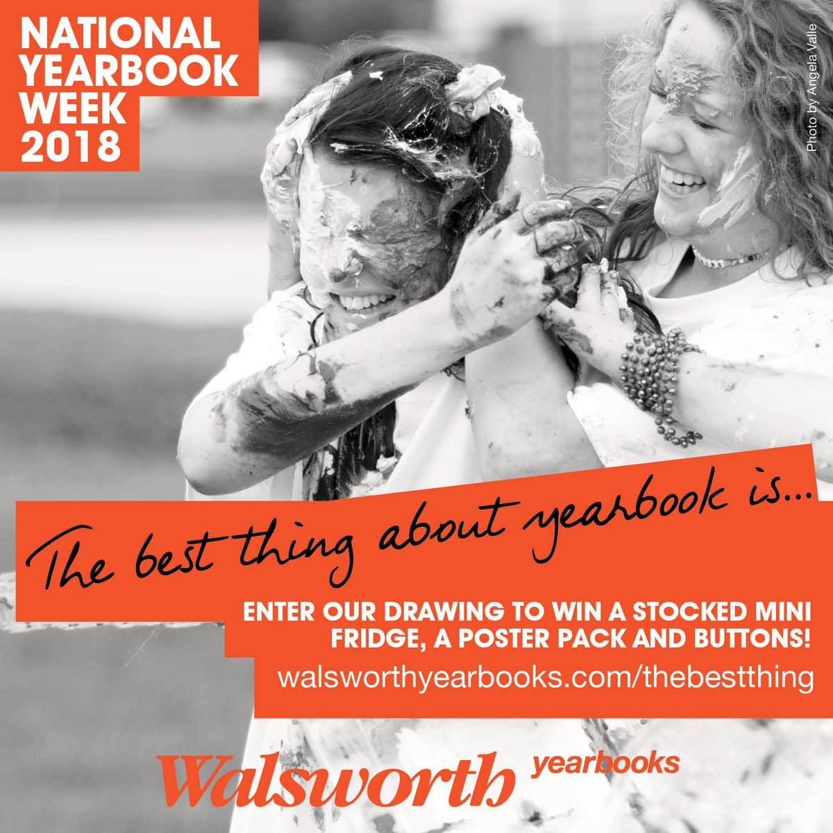 yearbookforever's tweet photo. Advisers, don't forget to enter the #thebestthingaboutyearbookis drawing for your chance to win a stocked mini fridge: https://t.co/e04K9aU1qn #Walsworth #NYW2018 https://t.co/vwTcfoZ4Xe