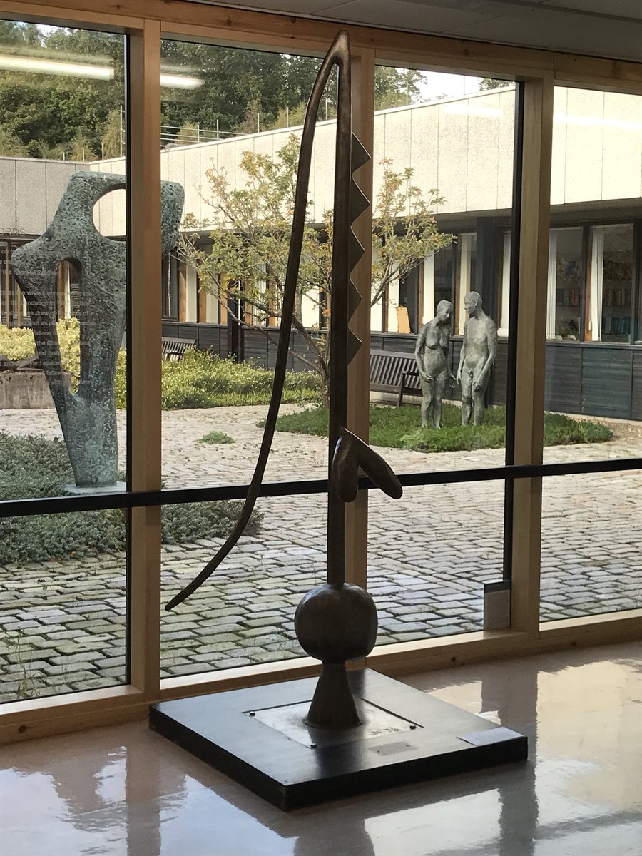 clairesholm's tweet photo. I’m ashamed to say I didn’t know what a wonderful art collection @StirUni has.  Great choice for the @artukdotorg #artuksculptureproject coordinators meeting! https://t.co/cxGBNyA5Dd