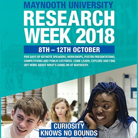 From 8-12 October 2018, we invite you to join us on campus for Research Week to see what societal challenges our researchers are facing. 

The schedule for the week can be seen at: maynoothuniversity.ie/research-week/… #MUResearch