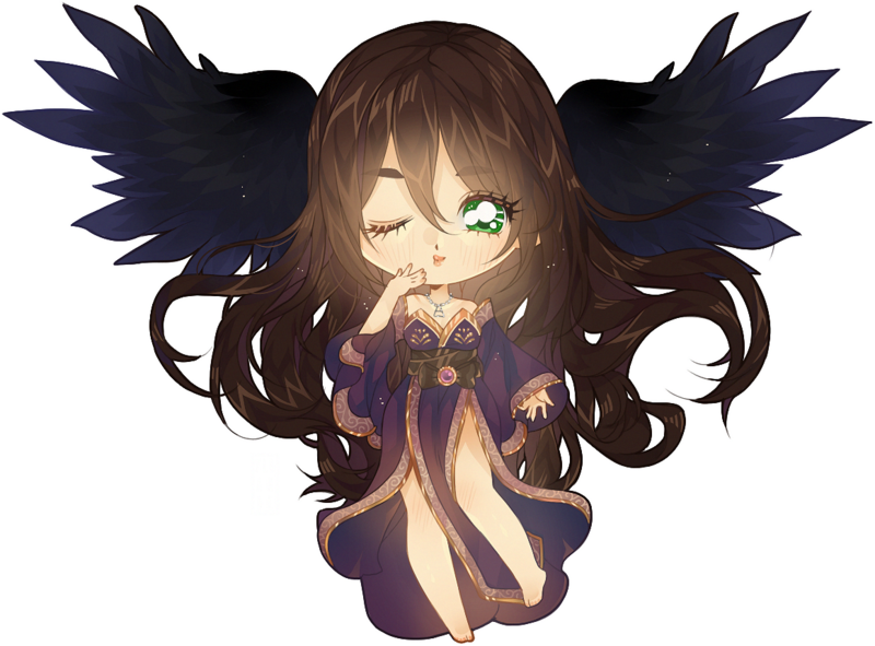 Anime Chibi Angel Wings