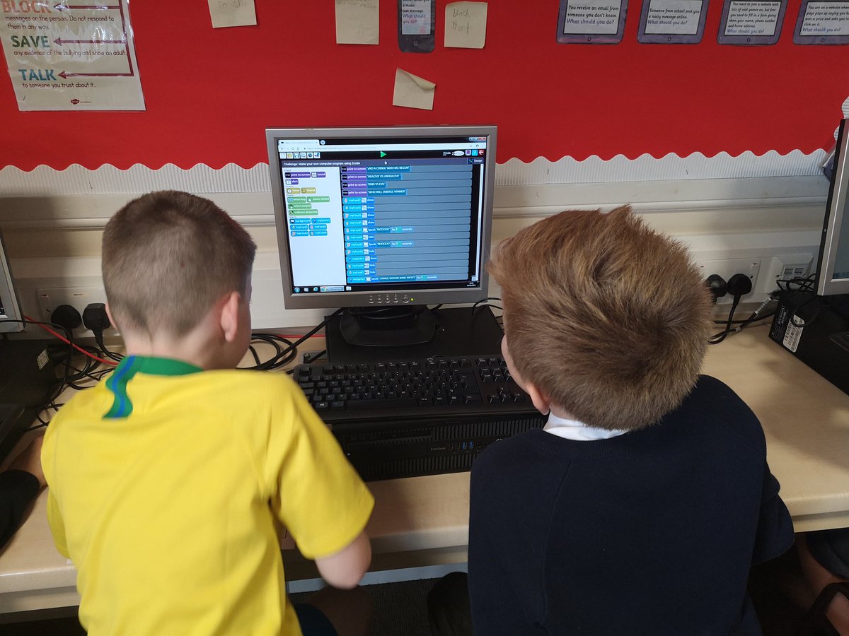 StAndrewsCoE's tweet image. Year 5 using #purplemash #2code to create their own coding programs