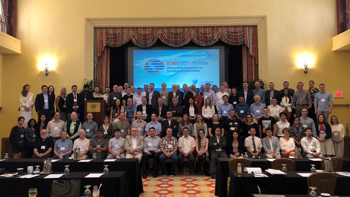 UCNeurosurgery's tweet image. Fantastic turnout and outstanding science at the International Conference on Spreading Depolarizations which was held last week in Boca Raton, FL. Congratulations and thank you to meeting organizer @UCNeurosurgery faculty @JedHartings. Well done! #COSBID #CRANI