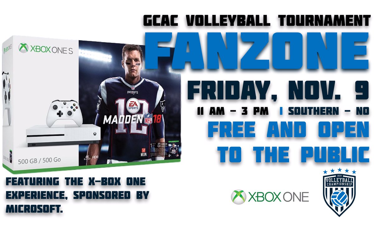 HBCUAC's tweet photo. IT’S UP THERE!!!!!
2018 GCAC Volleyball Tournament FanZone 🏐
📆 November 9-10, 2018
⏰ 9:00 am (CST)
📍”The Castle” at SUNO
🎞 https://t.co/oI4T4V9fZt
📈 @GCACInfo (Twitter)
👻 @GCACInfo
💰 $5
🎟 FREE with student ID
#HustleHitNeverQuit #WinningIs #VolleyballBack https://t.co/s6MtKyXT9K