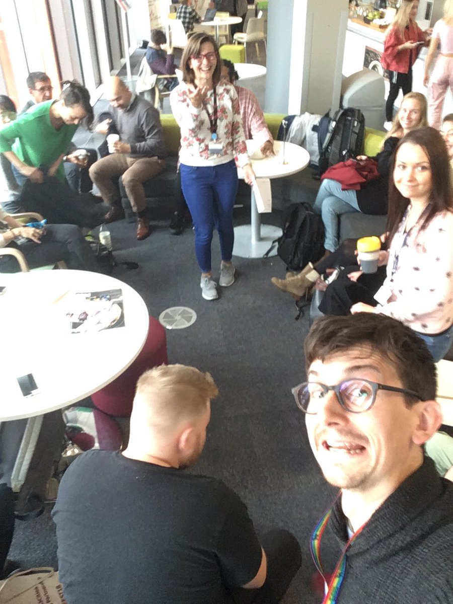 PgrStudio's tweet photo. Wow you lovely PhD students. Thanks for getting the first coffee and chat off to a flying start! 😬 https://t.co/ZRjBOO32mX