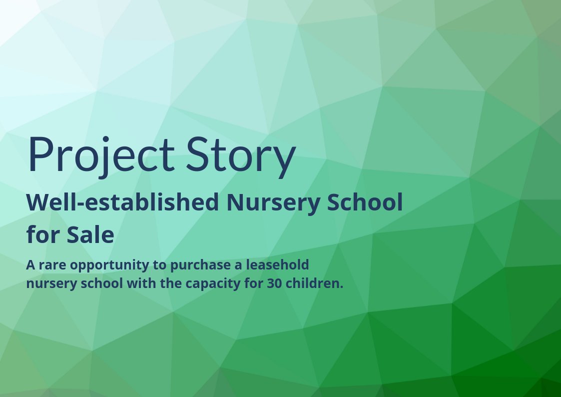 This well established nursery school in #Basingstoke is currently on the market for £119,000! #childcare #businessforsale #nurseryforsale 

bit.ly/2DUZpgh