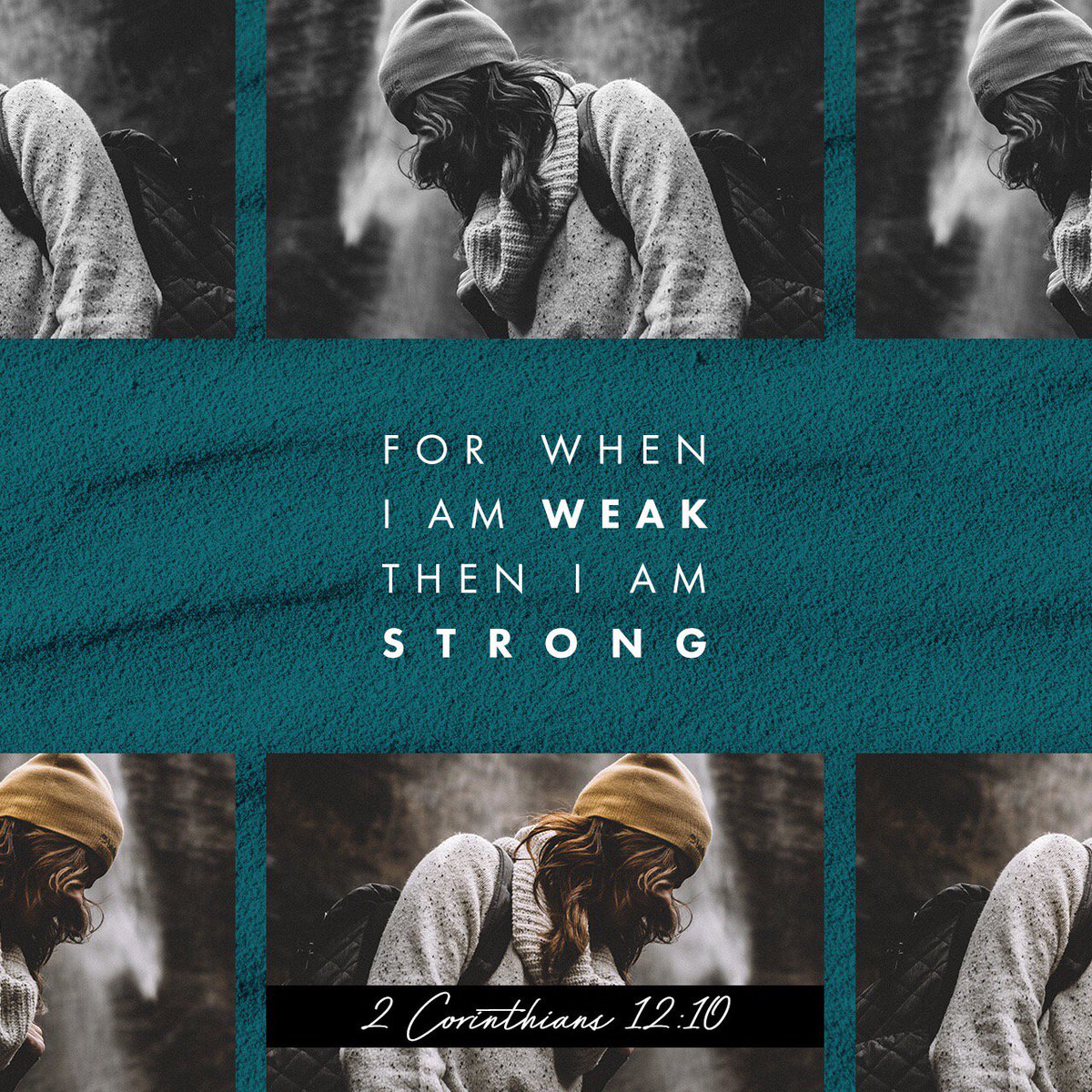 TheCrossroadCOG's tweet image. Whose strength are you’re lying on? 

10 For the sake of Christ, then, I am content with weaknesses, insults, hardships, persecutions, and calamities. For when I am weak, then I am strong. (2 Corinthians 12:10 ESV) #dailypowerup #thecrossroads