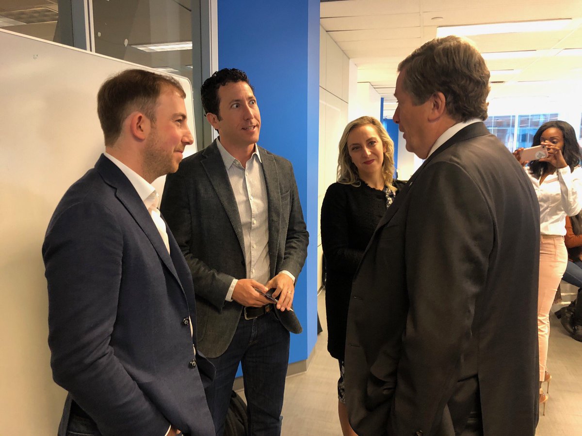 JohnTory's tweet photo. Great discussion about our city's tech sector this morning at a campaign event hosted by @jodilynnkovitz. #MoveTheDial #LeadershipThatWorks https://t.co/TzVXH8SIdU