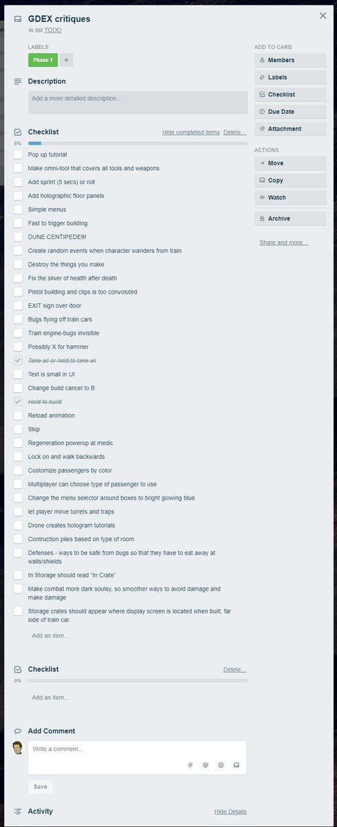 We received a huge list of awesome feedback for EotL from going out to the <a href="/TheGDEX/">GDEX</a> event this last weekend. We're pumped to get working on improving the game! #gamedev #indiedev