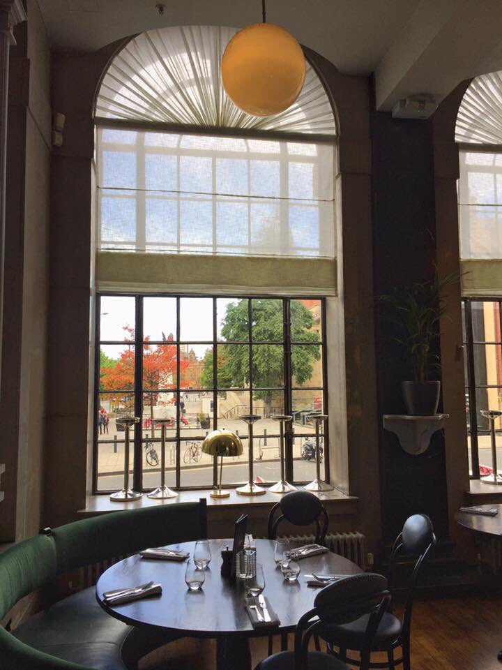 How great do our new blinds look?! You can now still enjoy this lovely section of our restaurant even when the sun is shining!