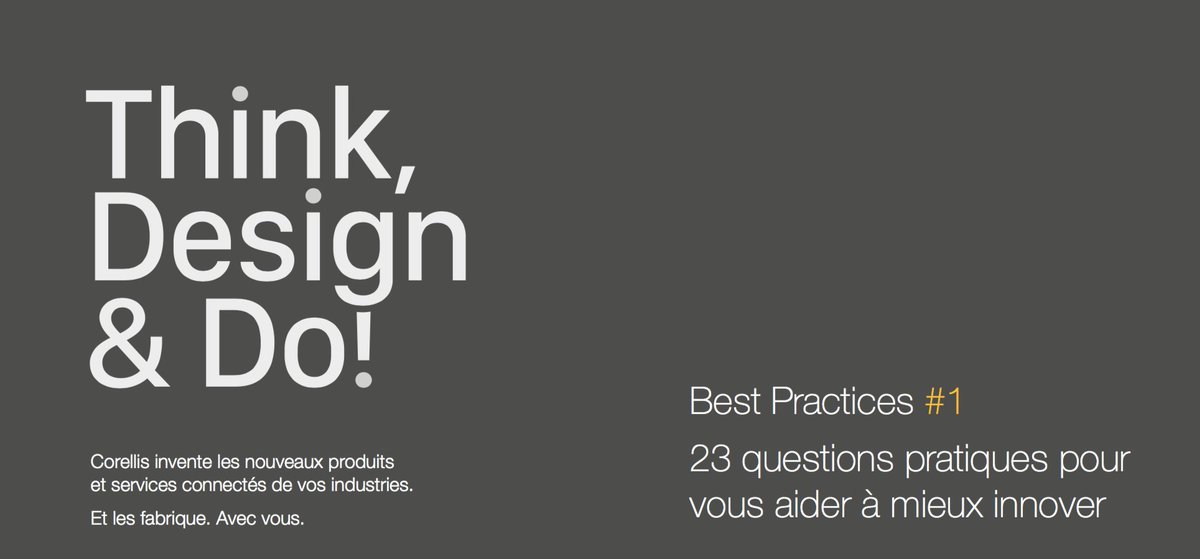 Pour contribuer à améliorer la pratique de l’#innovationcorporate, nous avons décidé de publier une check-list de 23 interrogations regroupées en 10 thématiques à partir des problèmes les plus fréquents que nous avons identifiés [PDF📩] bit.ly/corellisbestpr… #WeAreCorellis