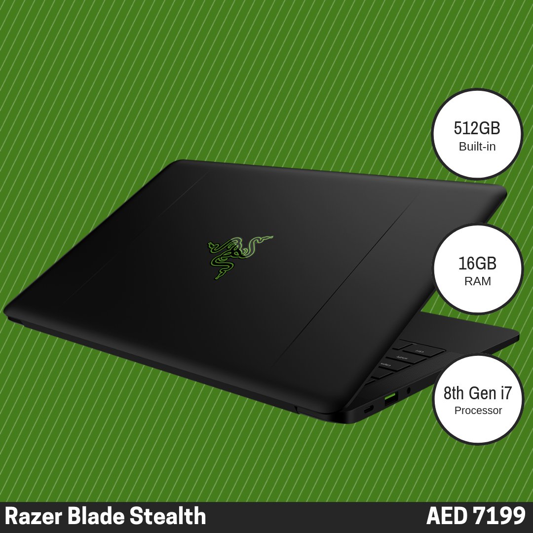amfwsay's tweet photo. @Razer Blade Stealth 2018 now available in stock. Order today and get it today in Dubai and Sharjah.

Order here: https://t.co/59w7TbaNL6

#Dubai #myDubai #UAE #AbuDhabi #abudhabilife #Sharjah #alwahdamall #dubaisportscity #jumeirah #razer #razerbladestealth #razerblade https://t.co/20DSMEjpLy